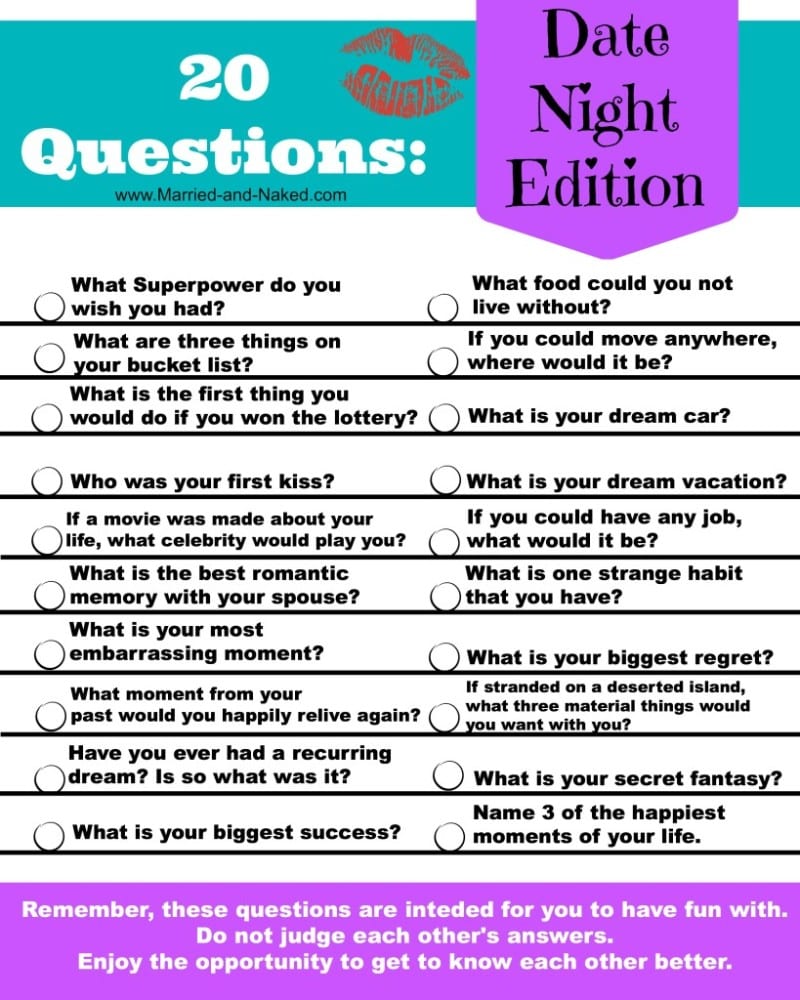 Here are 8 questions to ask each other on your next da…
