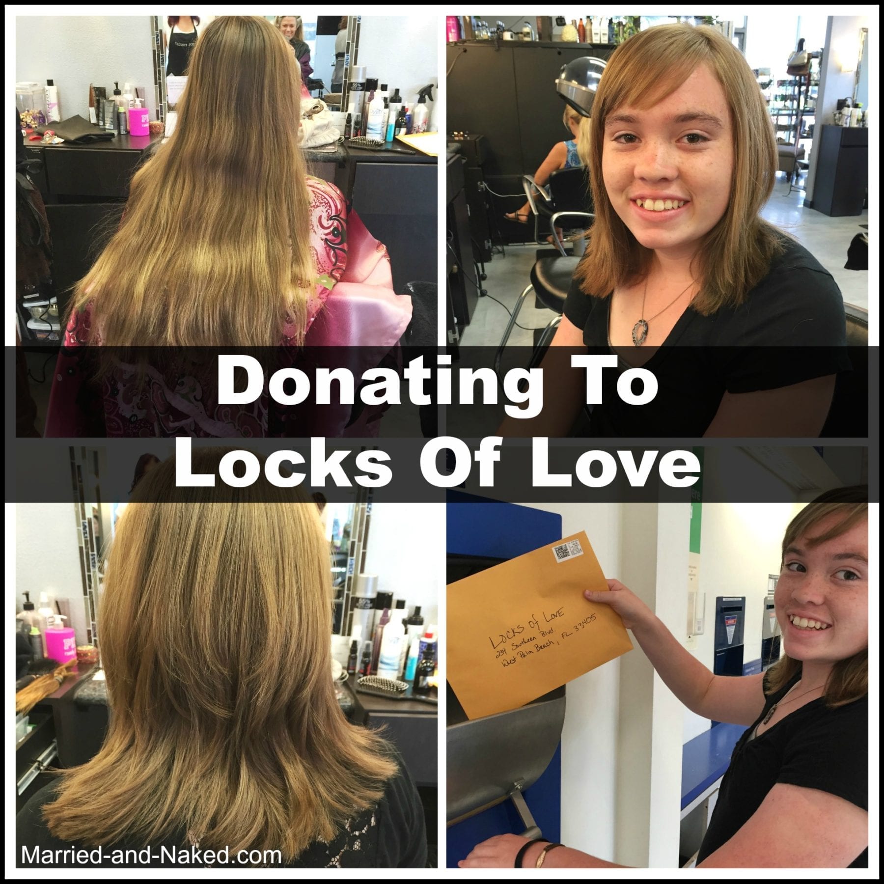 donating to locks of love - married and naked