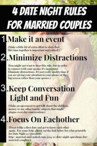4 Date Night Rules for Married Couples - Married and Naked