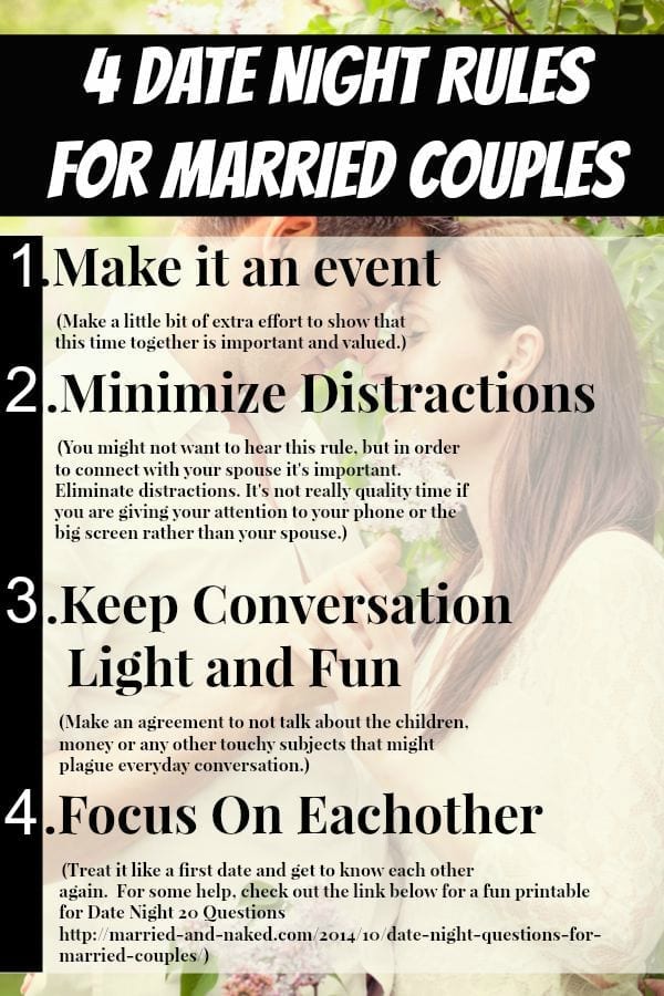 4 date night rules for married couples - married and naked