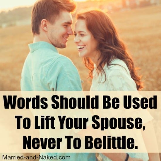words should be used to lift- married and naked