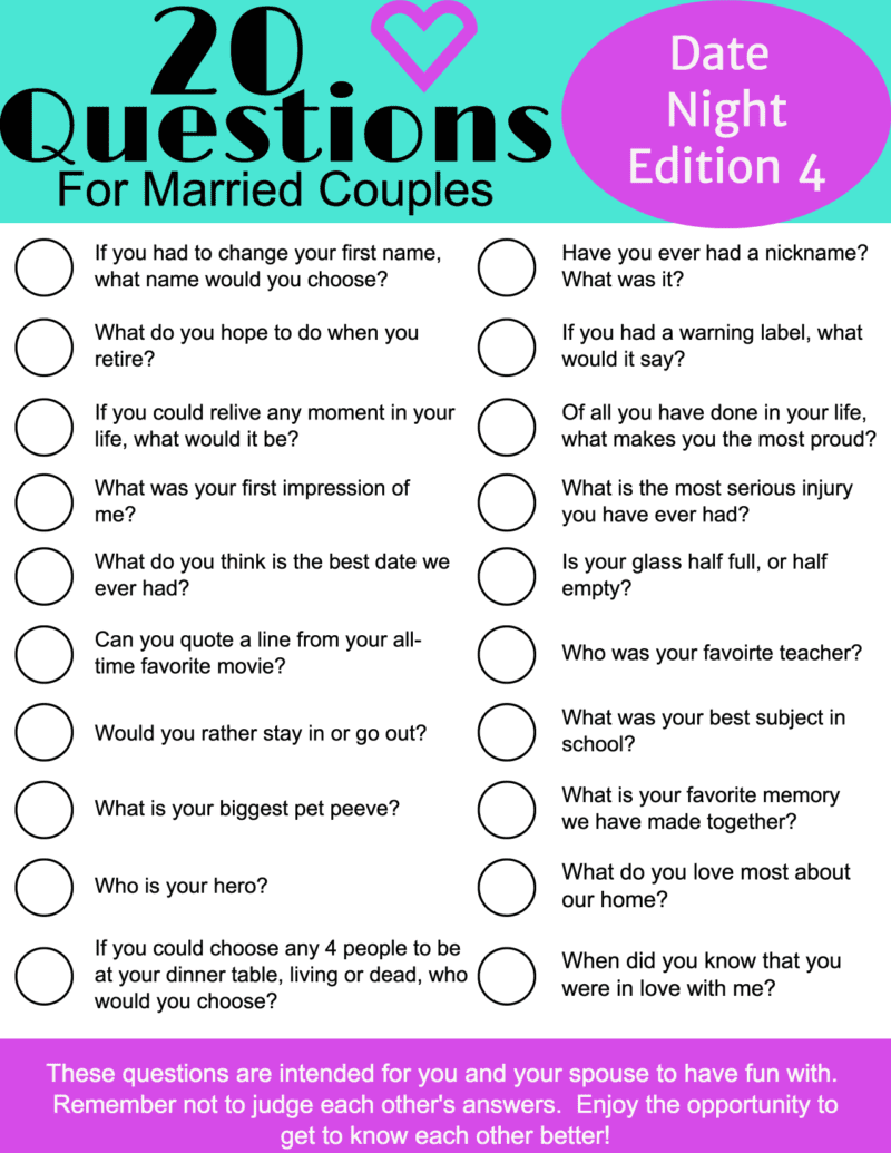 20 Date Night Questions For Married Couples Married And Naked 20 Date Night Questions For Married Couples Married And Naked